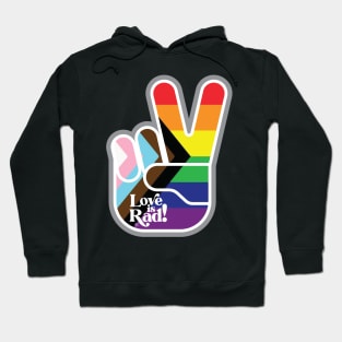 Love is Rad! | Peace Sign Hoodie